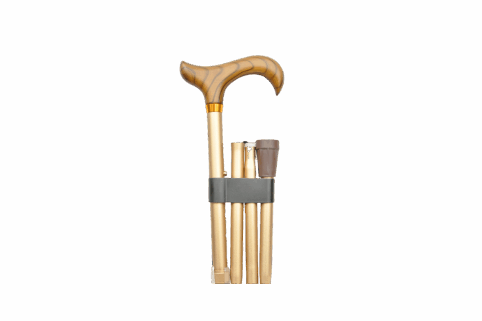 Canne pliante couleur bronze
